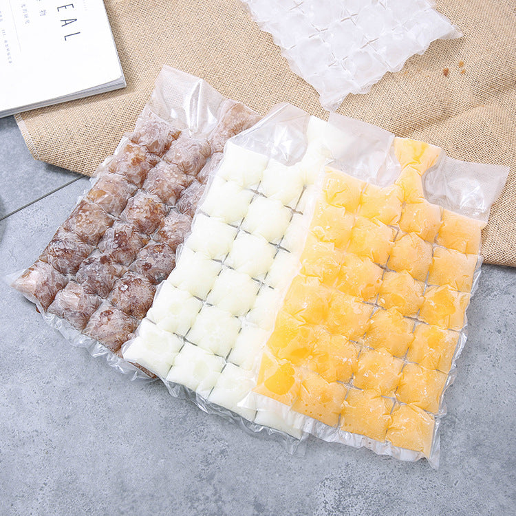 Self-Sealing Disposable Ice Cube Bags