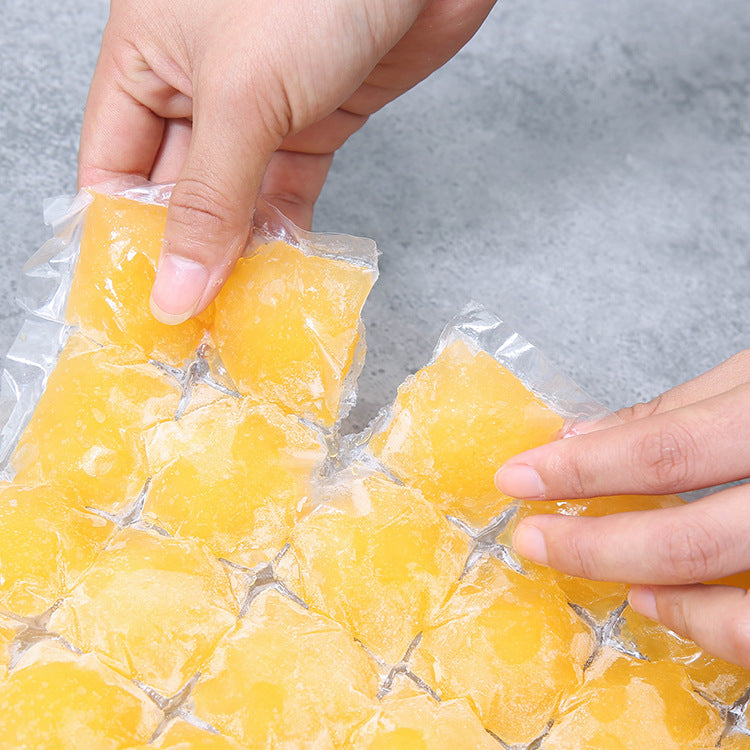 Self-Sealing Disposable Ice Cube Bags