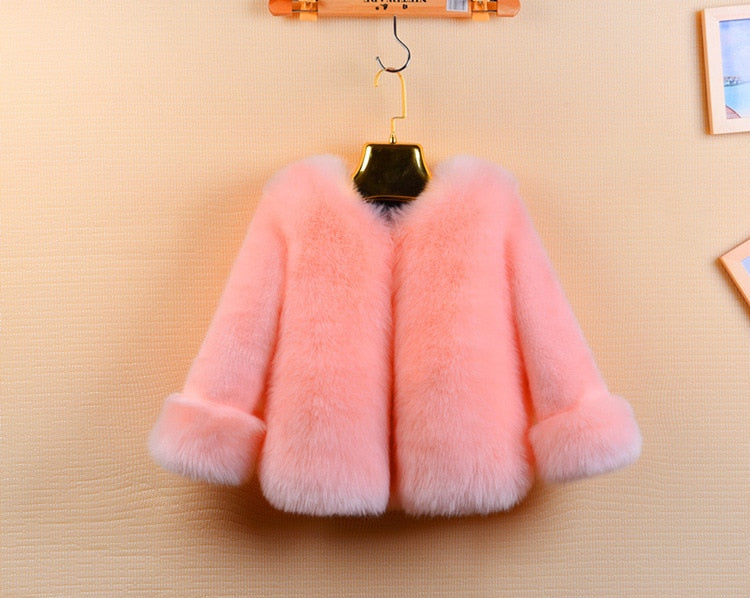 Girls Faux Fur Coat