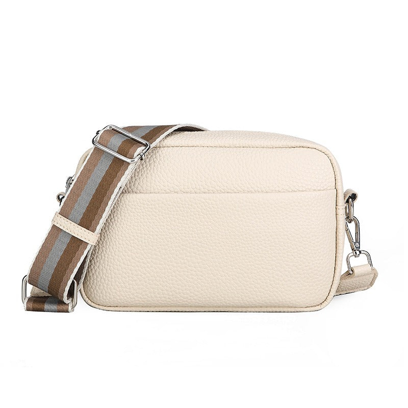 Solid PU Crossbody Square Bag