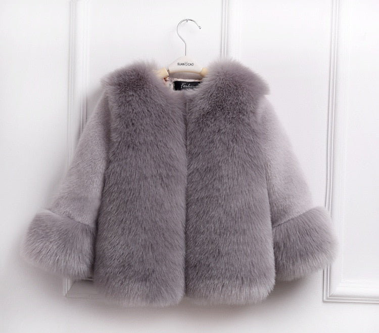 Girls Faux Fur Coat