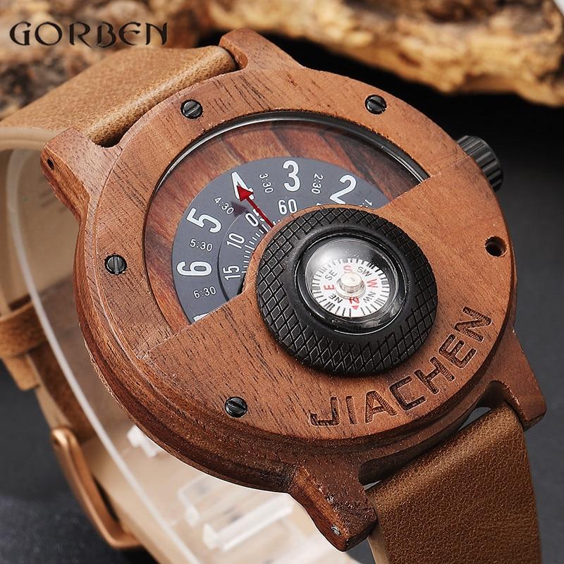 Unique Wooden Compass Watch