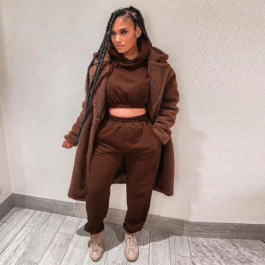 Womens Casual Hooded Tracksuit