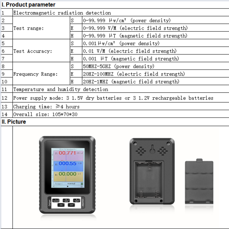 BR-9A XR2 PRO Electromagnetic Radiation Detector