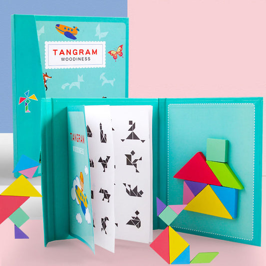 Magnetic Tangram Puzzle Book For Kids