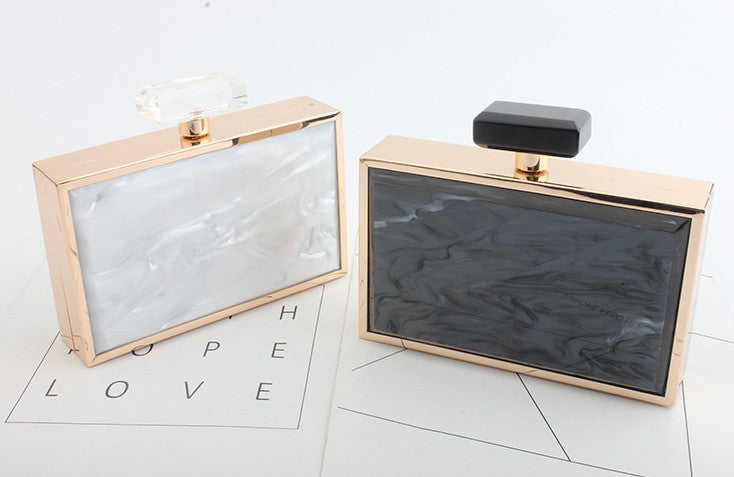 Acrylic Perfume Bottle Clutch Bag