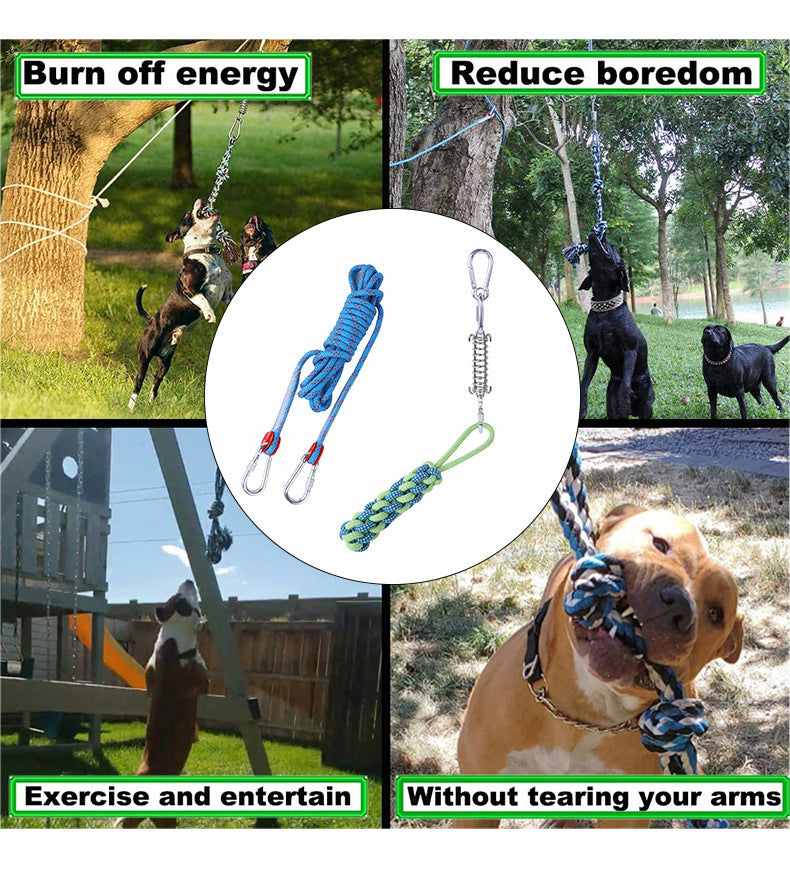 Dog Spring Hanging Training Rope