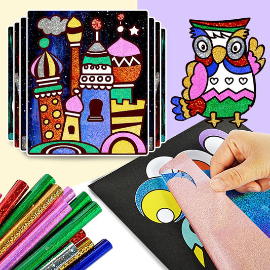DIY Cartoon Magic Transfer Painting Crafts For Kids