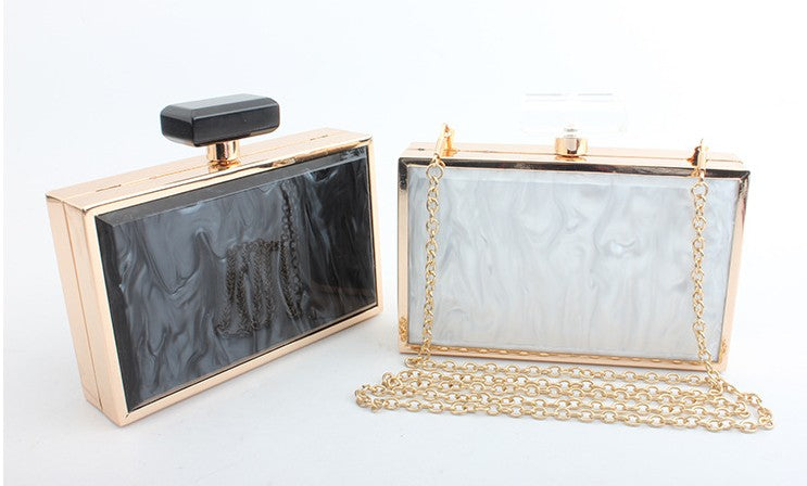 Acrylic Perfume Bottle Clutch Bag