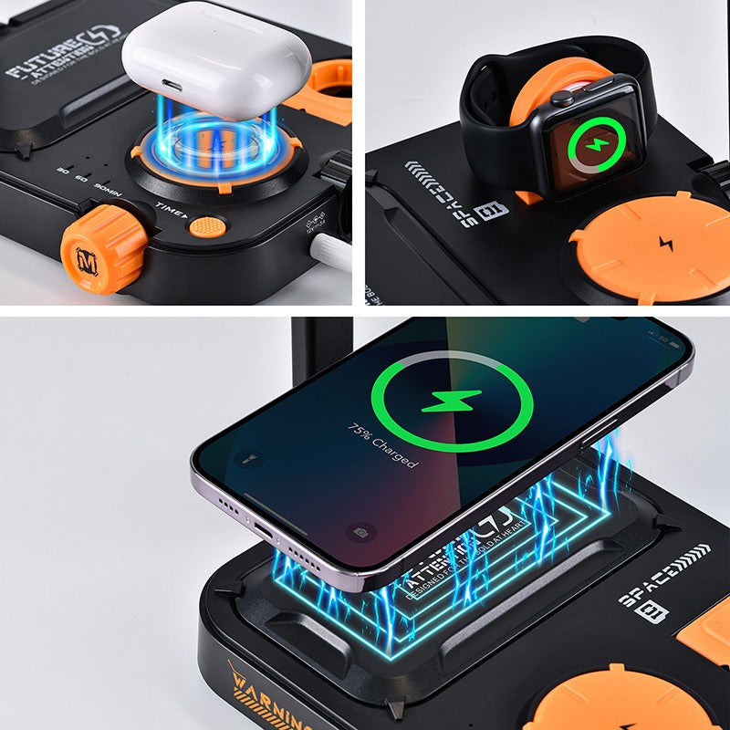 Multifunctional wireless charging night light