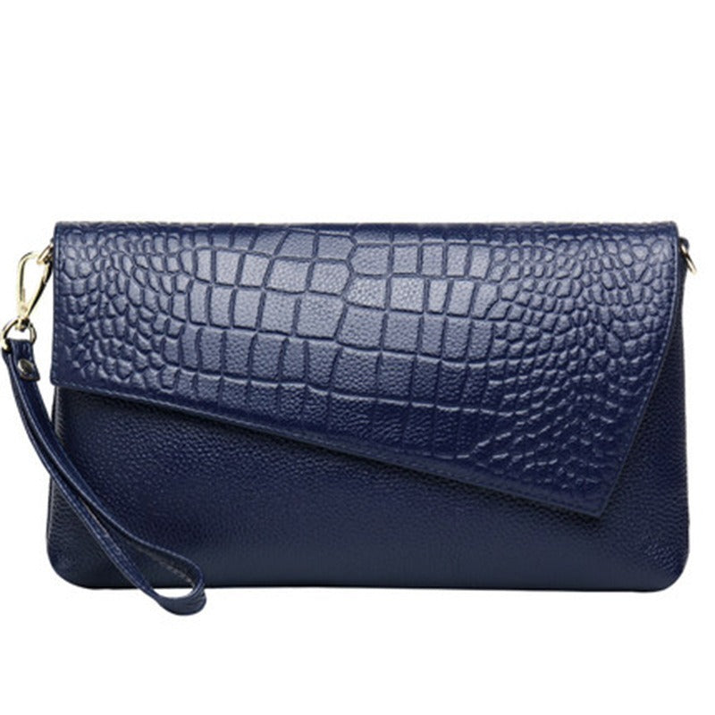 Litchi grain Cowhide Clutch bag