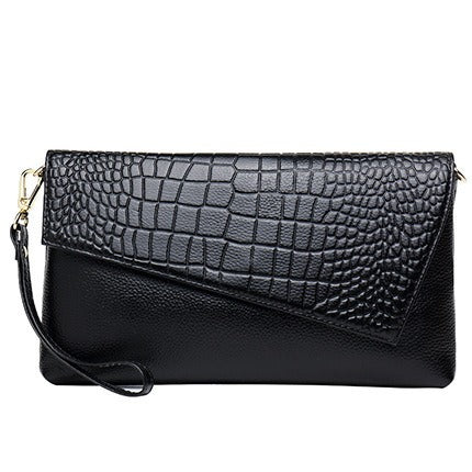 Litchi grain Cowhide Clutch bag
