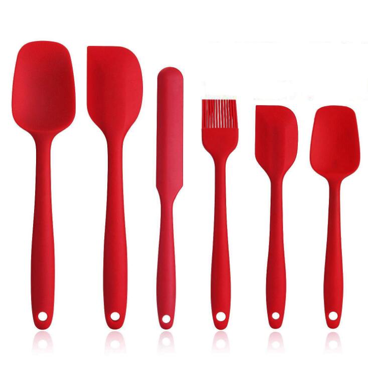 6 Pcs Spatula Set BPA Free Non-Stick Heat Resistant Baking Tools