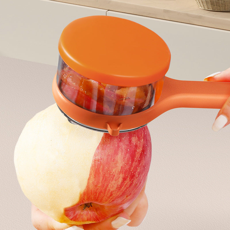 Multi-Functional Food Peeler With Storage Bucket